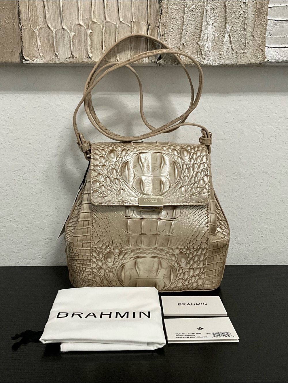 Brahmin Margo WIND CHIME MELBOURNE Leather W/2 Eyes NWT
